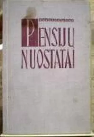 Pensijų nuostatai