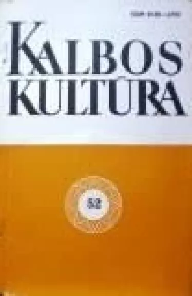 Kalbos kultūra 52