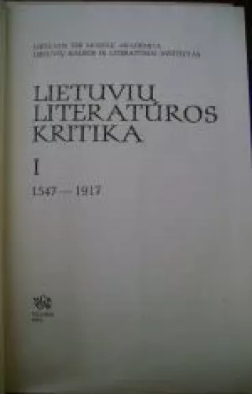 Literatūra ir kritika - K. Korsakas, knyga