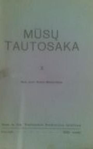 Mūsų tautosaka. I-X tomai