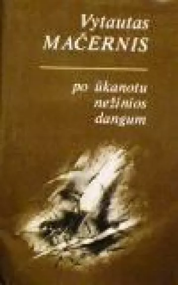 Po ūkanotu nežinios dangum - Vytautas Mačernis, knyga