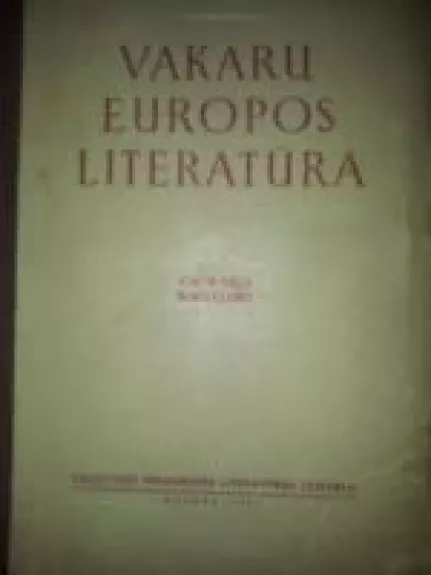 Vakarų Europos literatūra - N. Muravjova, S.  Turajevas, knyga
