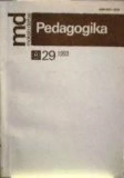 Pedagogika, 1993 m., Nr. 29 - Autorių Kolektyvas, knyga