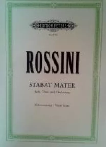 Stabat Mater Klavyras - G. Rossini, knyga
