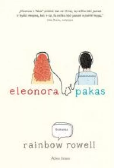 Eleonora ir Pakas - Rainbow Rowell, knyga