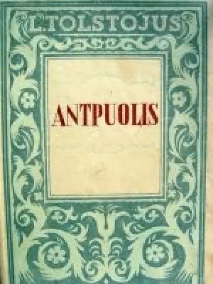 Antpuolis - Levas Tolstojus, knyga