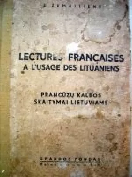 Prancūzų kalbos skaitymai lietuviams - Z. Žemaitienė, knyga