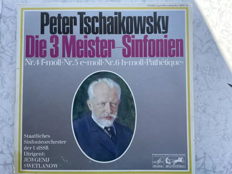 Die 3 Meister-Sinfonien - Peter Tschaikowsky, plokštelė