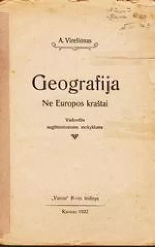 Geografija - A. Vireliūnas, knyga