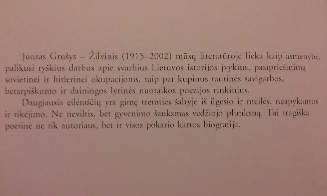 Liepsnų šešėliai - Juozas Grušys-Žilvinis, knyga 2
