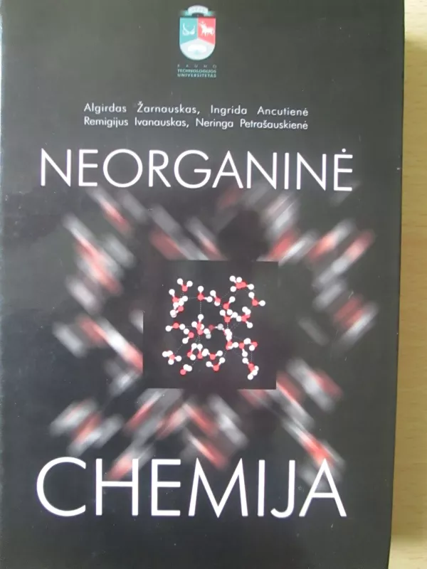 Neorganinė chemija - Algirdas Žarnauskas, knyga