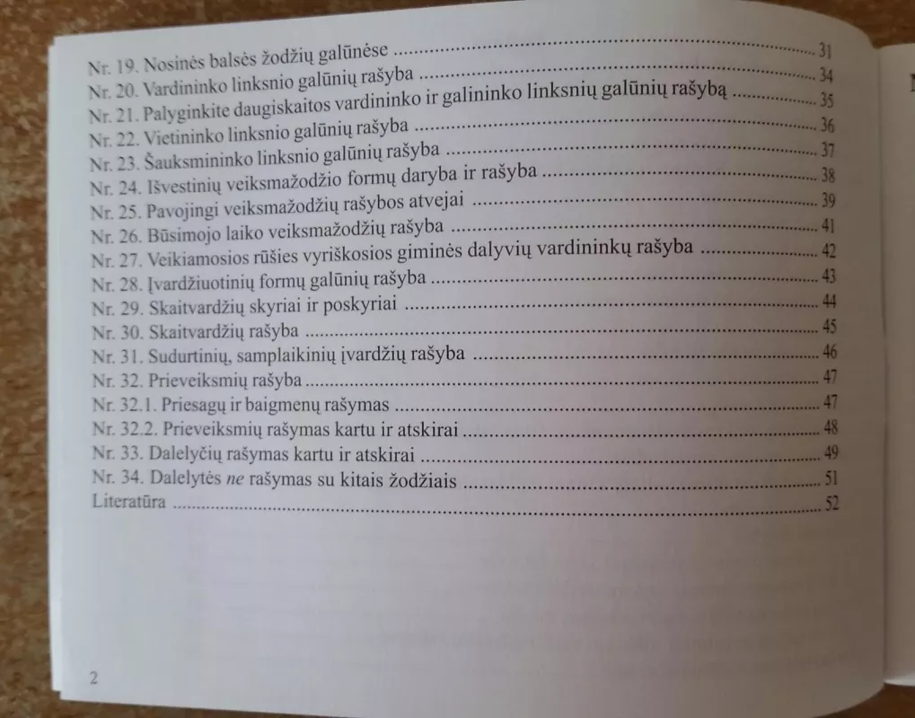 Lietuvių kalbos gramatikos lentelės. Rašyba - J. Juzėnienė, knyga