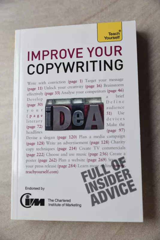 Improve your copywriting - Institute of Marketing, knyga