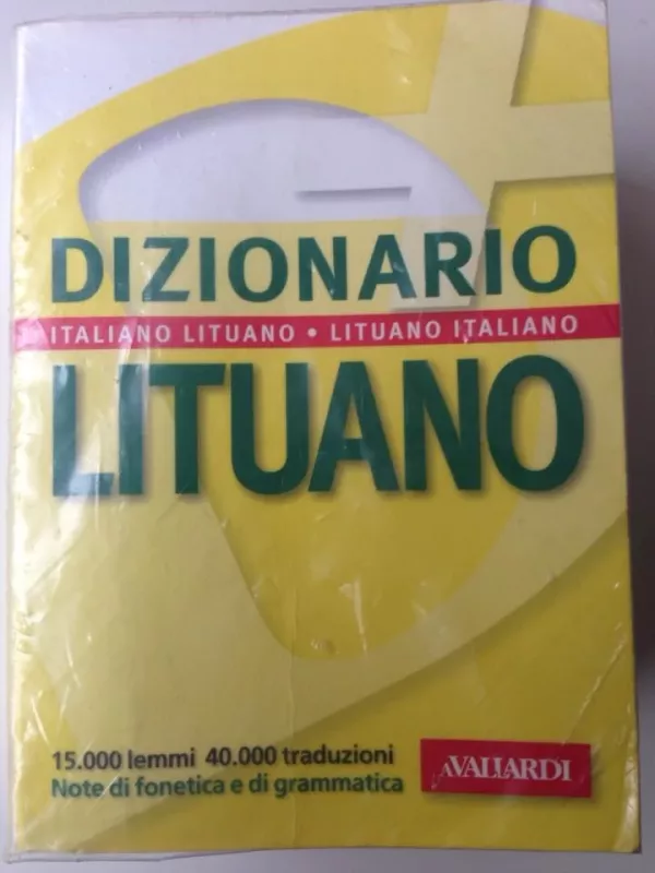 DIZIONARIO LITUANO-ITALIANO, ITALIANO-LITUANO (ITALŲ-LIETUVIŲ, LIETUVIŲ ITALŲ KALBOS ŽODYNAS) - Parenti Alessandro, knyga