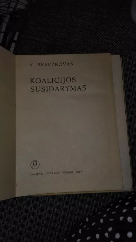 Koalicijos susidarymas - Valentinas Berežkovas, knyga