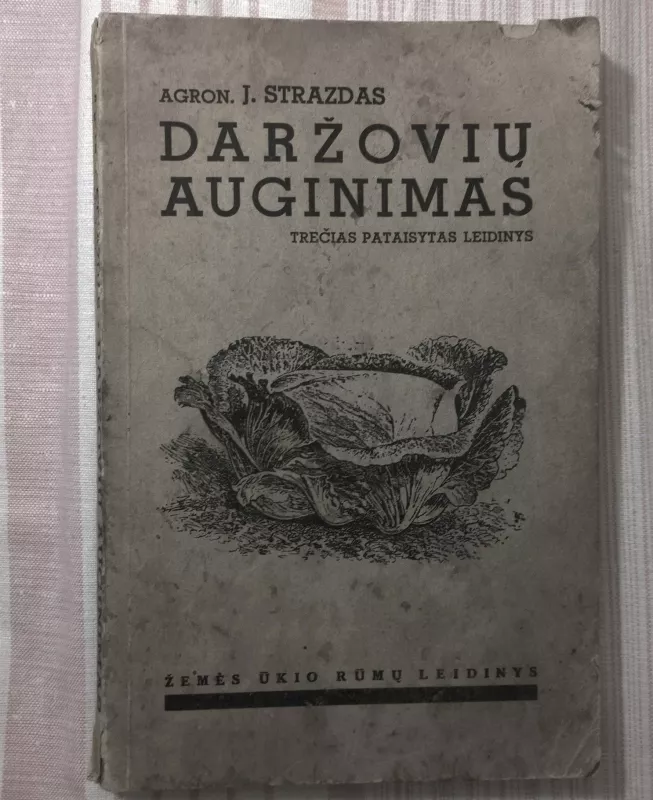 daržovių auginimas - J. Strazdas, knyga