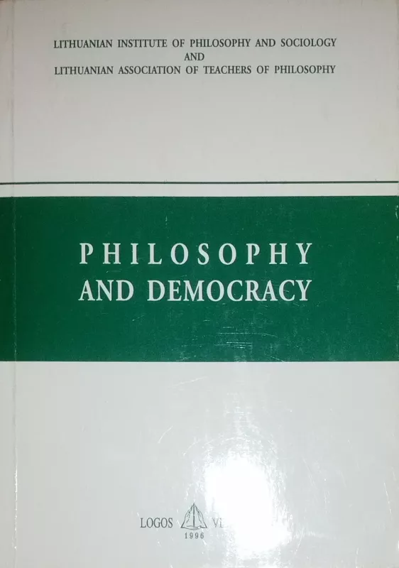 Philosophy and Democracy - Autorių Kolektyvas, knyga