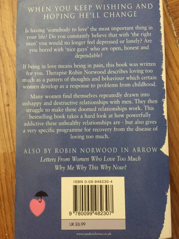 Women Who Love Too Much - Robin Norwood, knyga