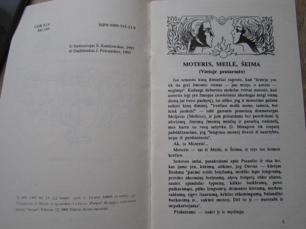 Moteris ir meilė - S. Kanišauskas, knyga 3