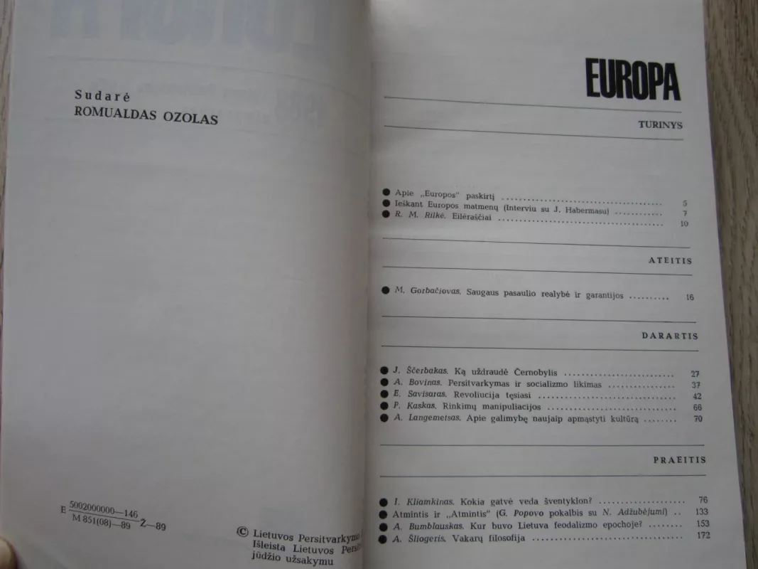 Europa 1988 - Autorių Kolektyvas, knyga 4