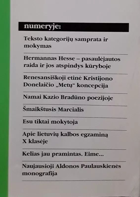 Gimtasis žodis 2001m. / Nr.7 - Autorių Kolektyvas, knyga 2