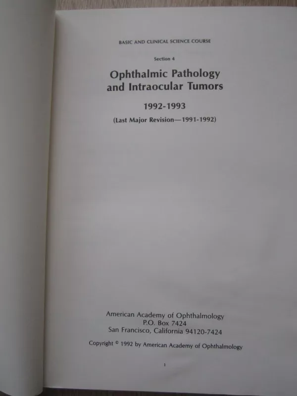 Ophthalmic Pathology and Intraocular Tumors - Kathryn A. Hecht, knyga 5