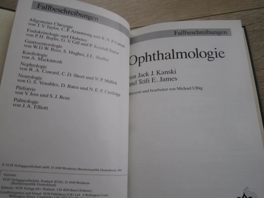 Ophthalmologie Fallbeschreibungen - Jack J. Kanski, knyga 3