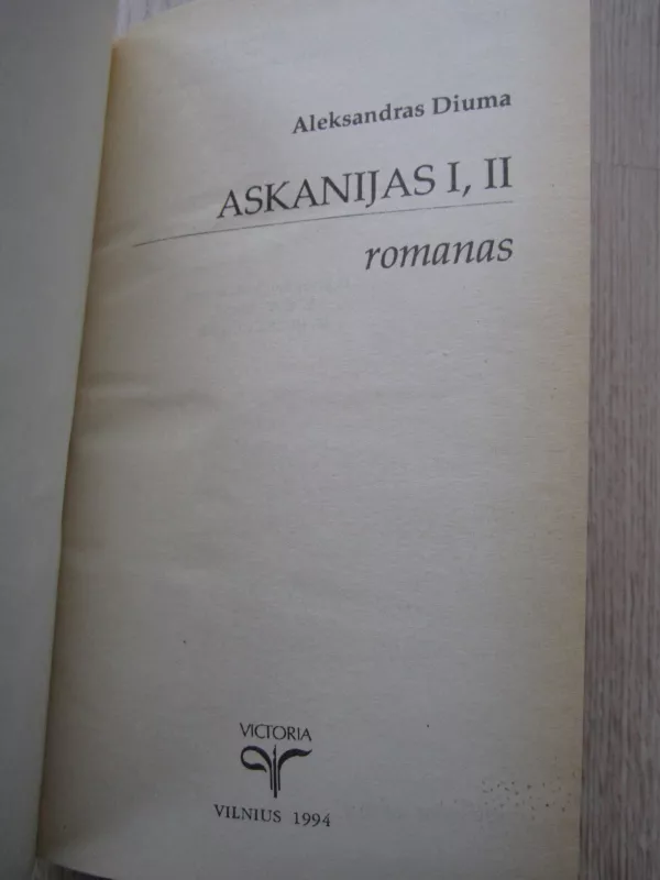 Askanijas - Aleksandras Diuma, knyga 3