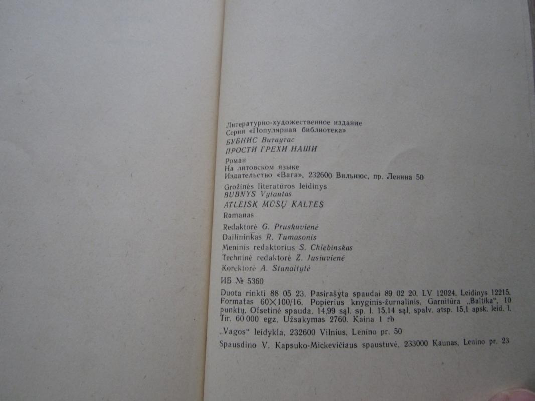 Atleisk mūsų kaltes - Vytautas Bubnys, knyga 5