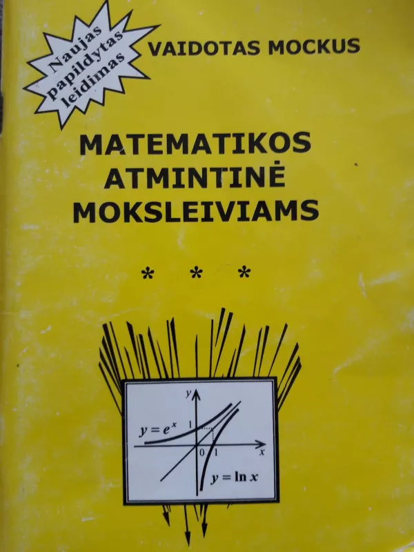 MATEMATIKOS ATMINTINĖ MOKSLEIVIAMS - Vaidotas Mockus, knyga