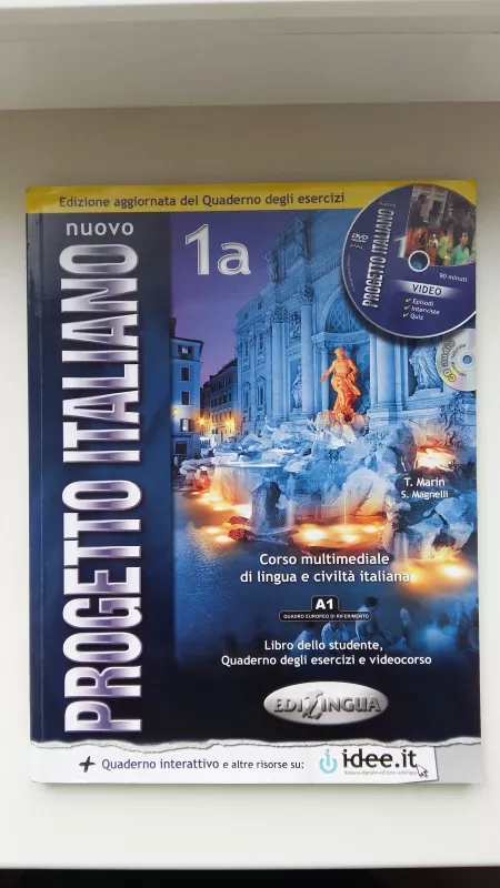 Nuovo progetto italiano. Libro dello studente. Con CD-ROM: Nouvo Progetto 1 libro dello studente   CD-ROM - T.Marin S.Magnelli, knyga 4
