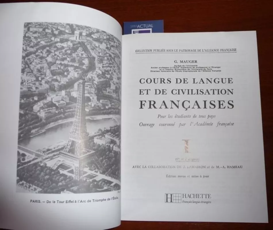 Cours de Langue et de Civilisation Françaises - G. Mauger, knyga