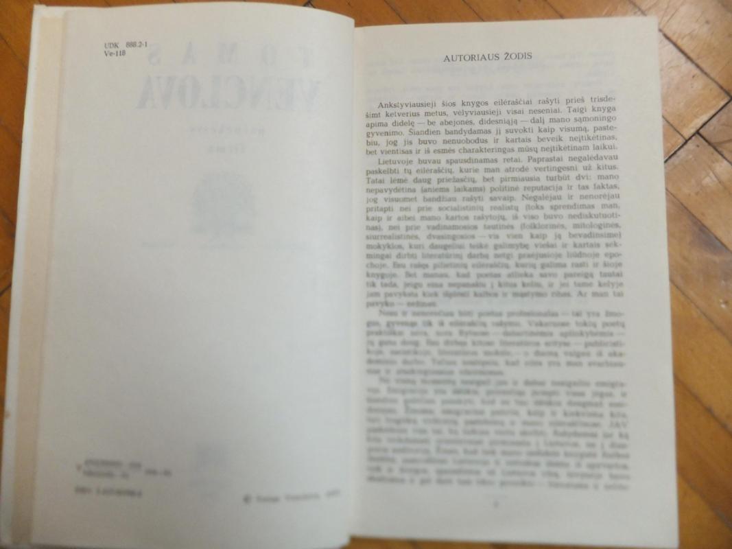 Pašnekesys žiemą - Tomas Venclova, knyga 6