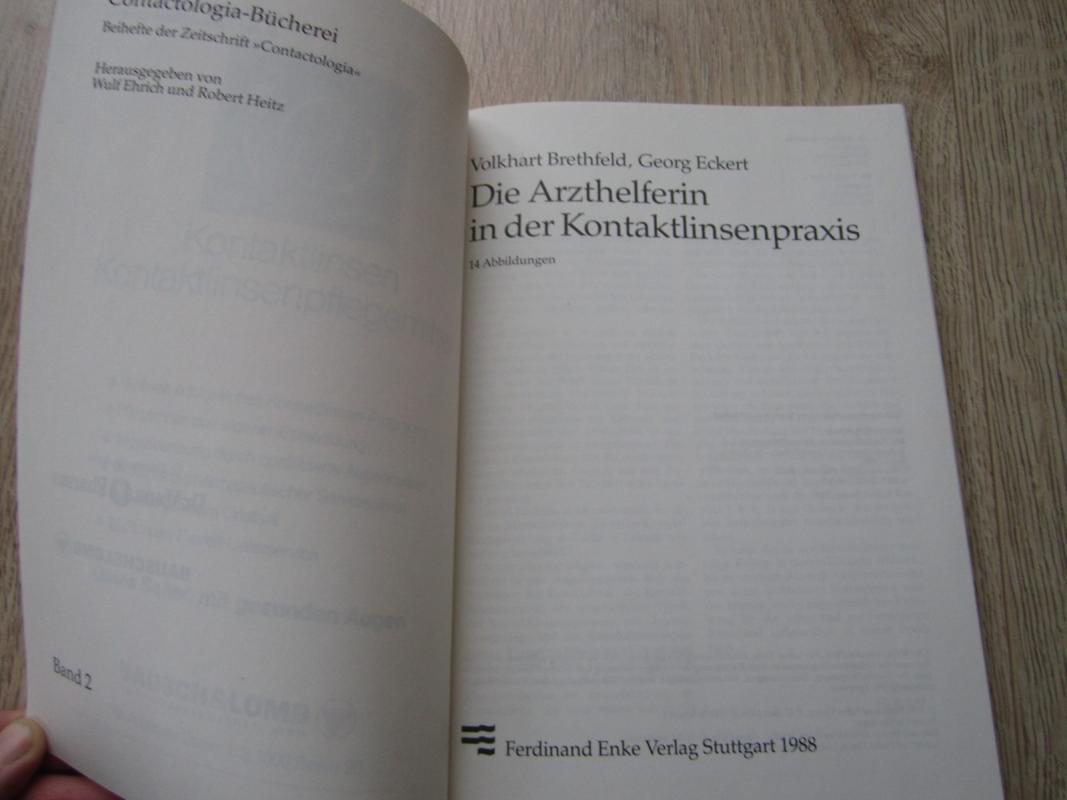 Die Arzthelferin in der Kontaktlinsenpraxis - Volkhard Brethfeld, knyga 3