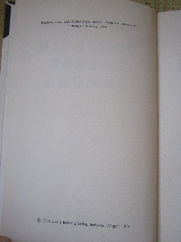 Vokiečių kalbos pamoka - Zigfridas Lencas, knyga 4