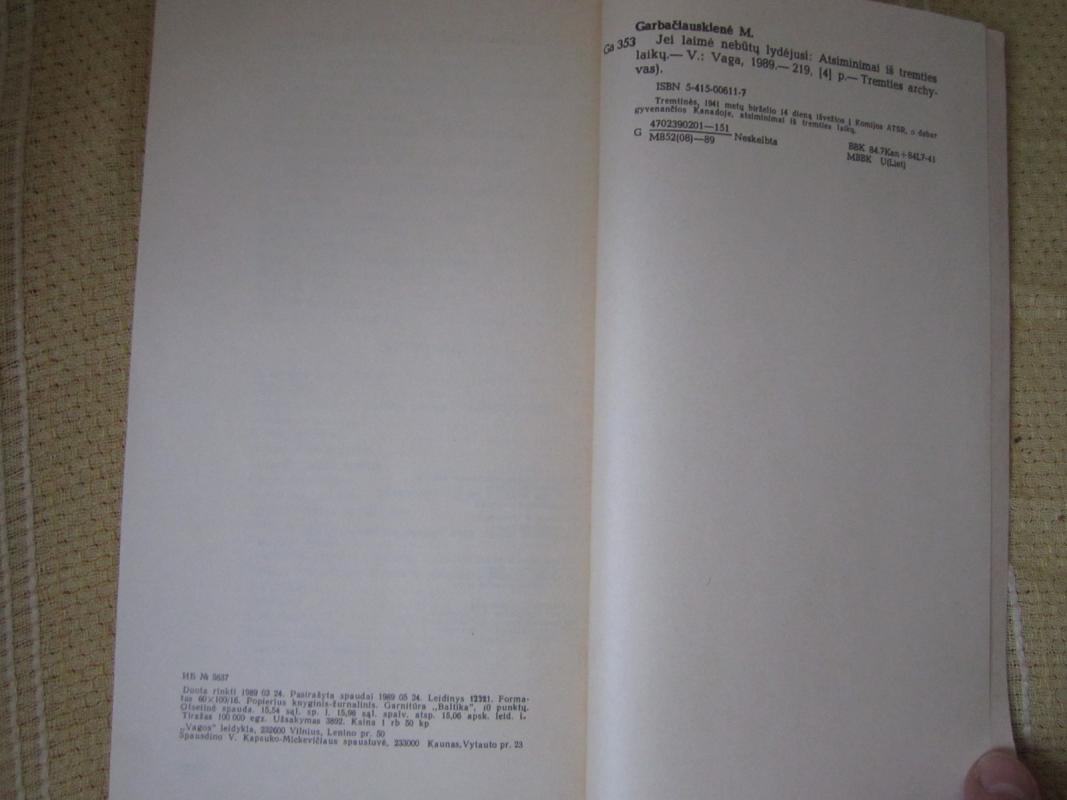 Jei laimė nebūtų lydėjusi - Marija Garbačiauskienė, knyga 5