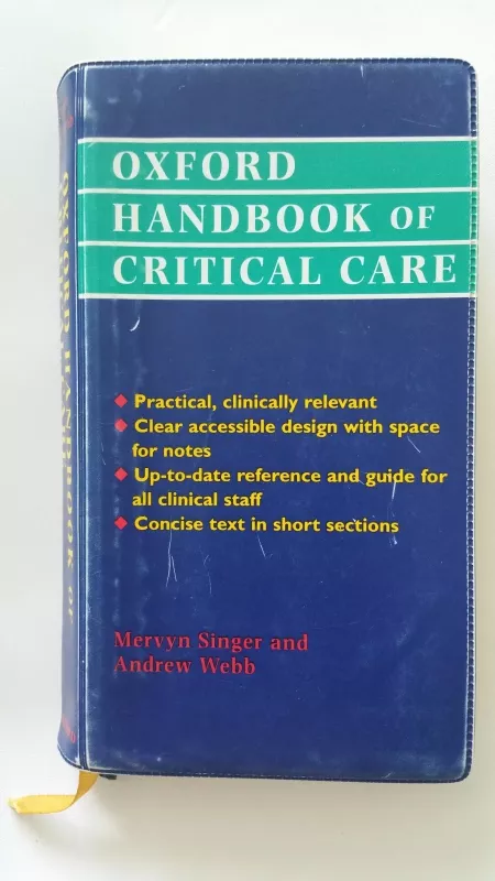 oxford handbook of critical care - Mervyn Singer, knyga 3