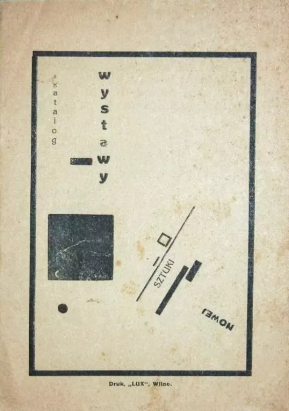 Katalog wystawy nowej sztuki - Władysław Strzemiński, knyga