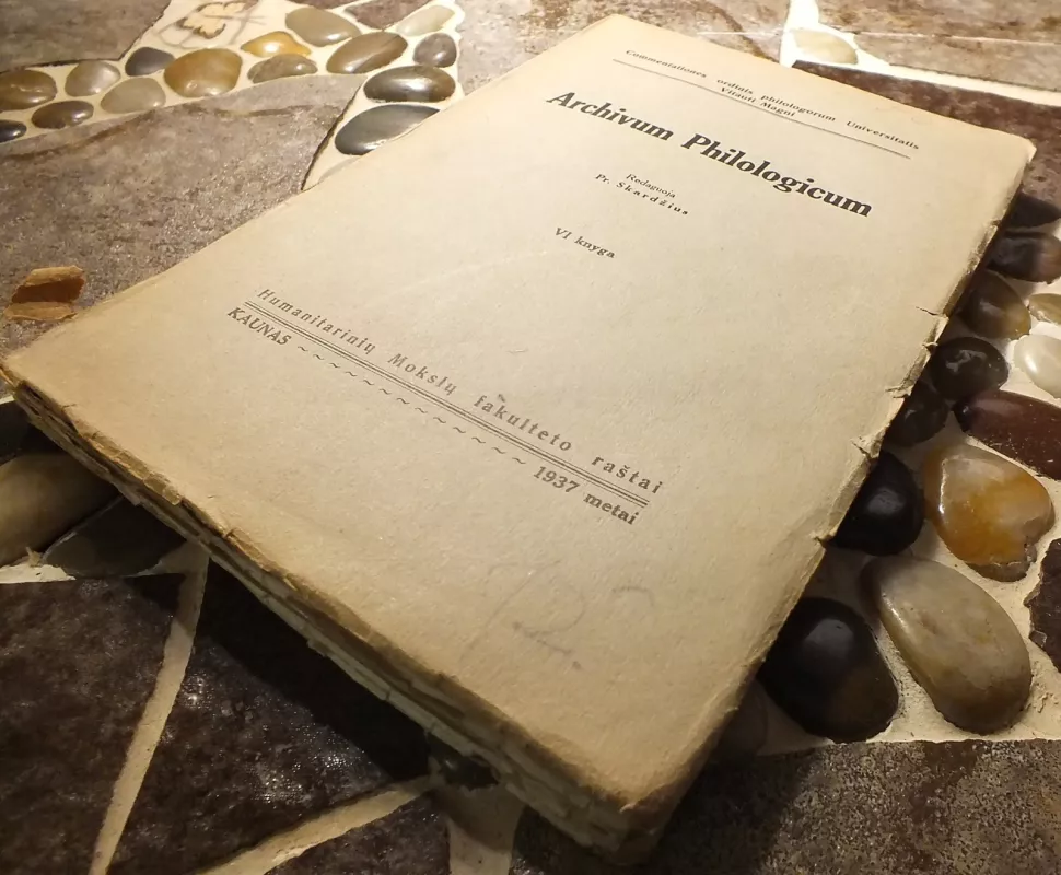 Archivum philologicum VI knyga - Pranas Skardžius, knyga