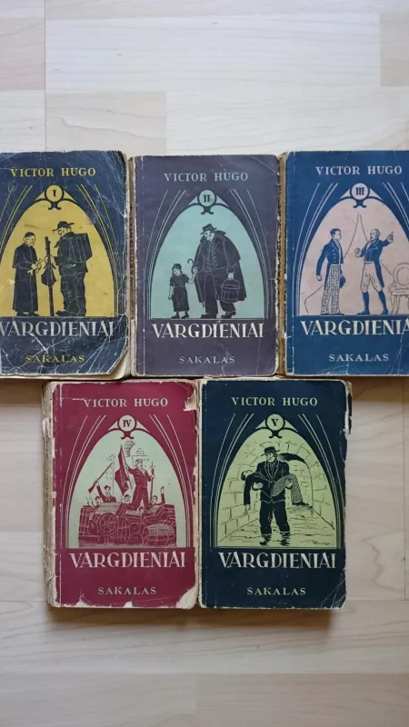 Vargdieniai 5 tomai - Viktoras Hugo, knyga
