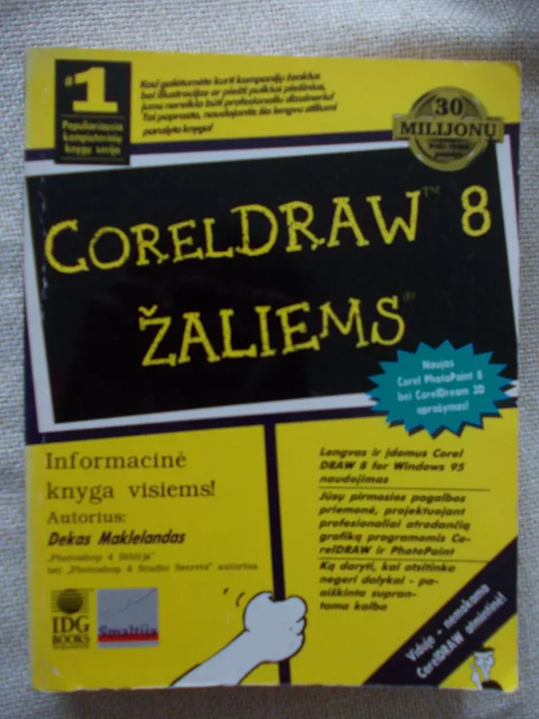 Corel Draw  8 žaliems - Dekas Maklelandas, knyga