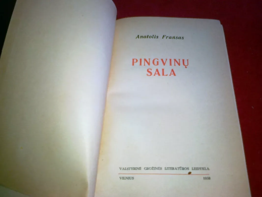 Pingvinų sala - Anatolis Fransas, knyga 5