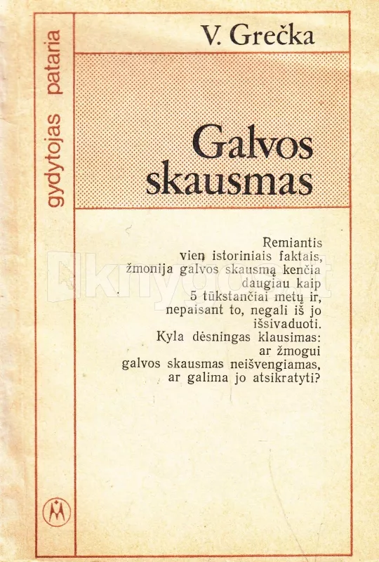 Galvos skausmas - Viačeslavas Grečka, knyga
