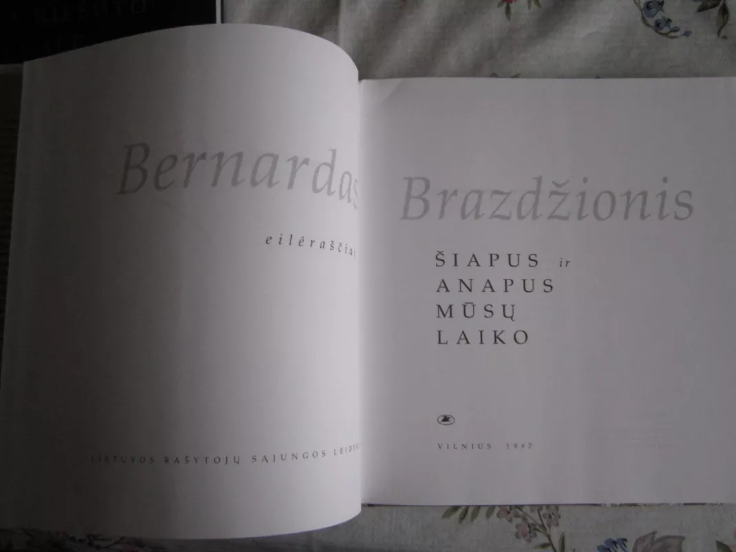 Šiapus ir anapus mūsų laiko - Bernardas Brazdžionis, knyga 3