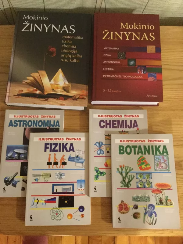 Mokinio žinynai ir iliustruoti botanikos, chemijos, fizikos, astronomijos žinynai - Autorių Kolektyvas, knyga