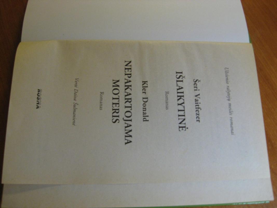 Užsienio rašytojų meilės romanai - Šeri Vaitfezer, Kler  Donald, knyga