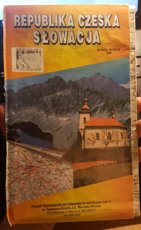 Republika Szeska Slowacja mapa samochodowo, krajoznawza - Autorių Kolektyvas, knyga
