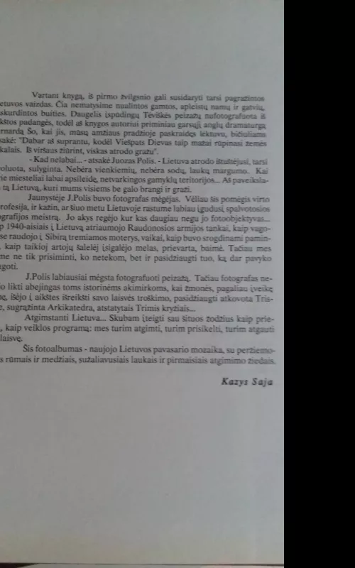 Atgimstanti Lietuva - Juozas Polis, knyga 2