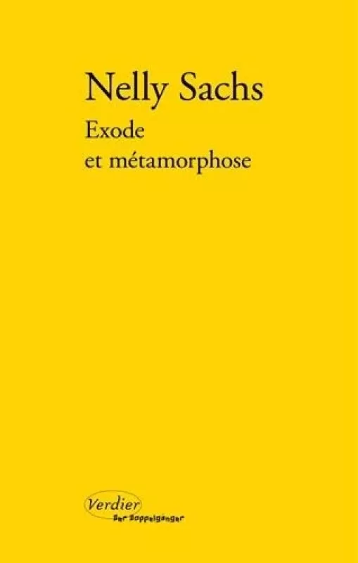 Exode et metamorphose - Nelly Sachs, knyga