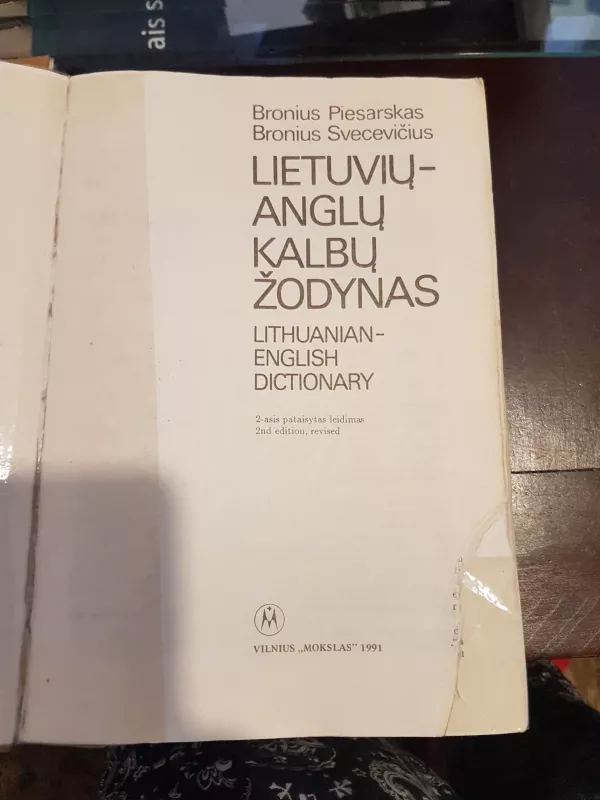 Anglų - lietuvių kalbų žodynas - Bronius Svecevičius, knyga